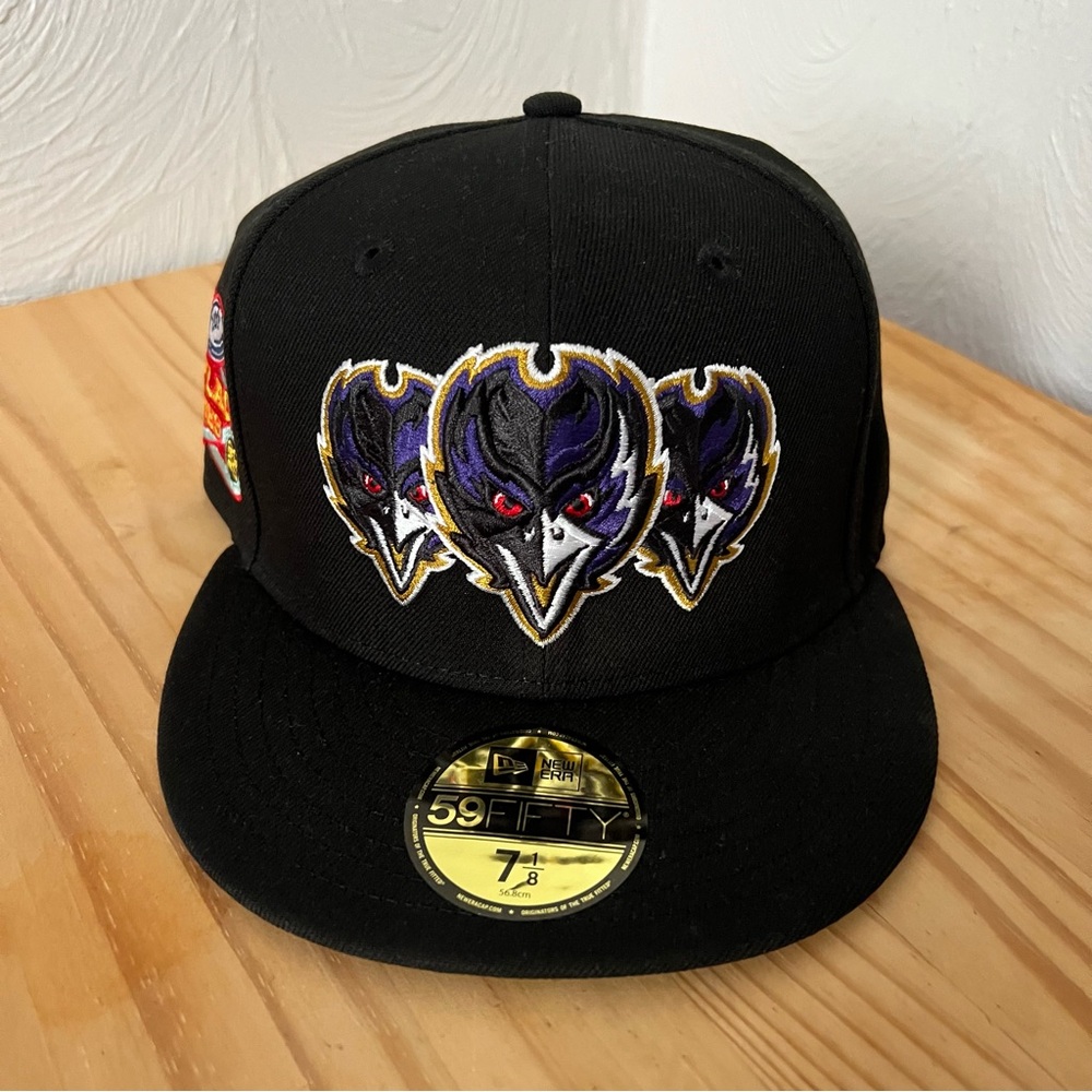 New Era Baltimore Ravens John Geiger "Misplaced Series" Fitted Hat 7 1/8 NEW